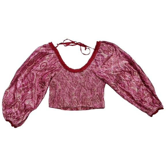 NWT Free People Blouse Size S Dare Me Velvet - Picture 2 of 7